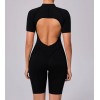 Короткий комбінізон Shorts Body T-shirt Skin model 109 (Black)